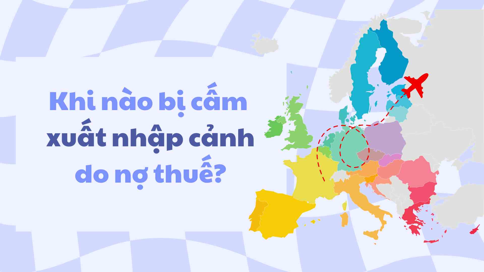 Khi nào bị cấm xuất nhập cảnh do nợ thuế? Đồ họa: Huyền Mai.