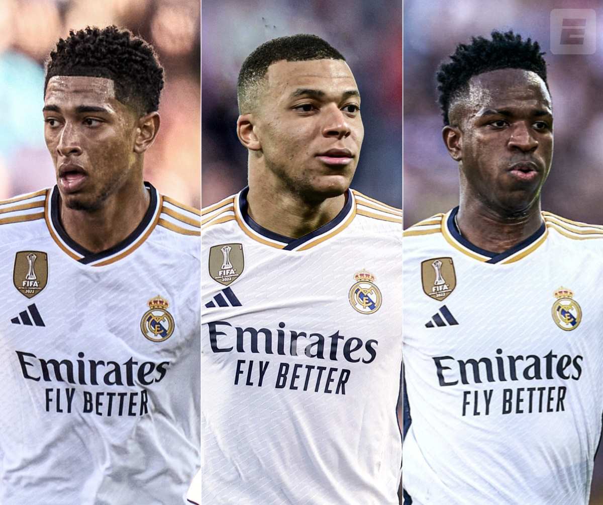 The suitable position for Mbappe at Real Madrid may cause conflict with Vinicius and Bellingham. Photo: ESPN