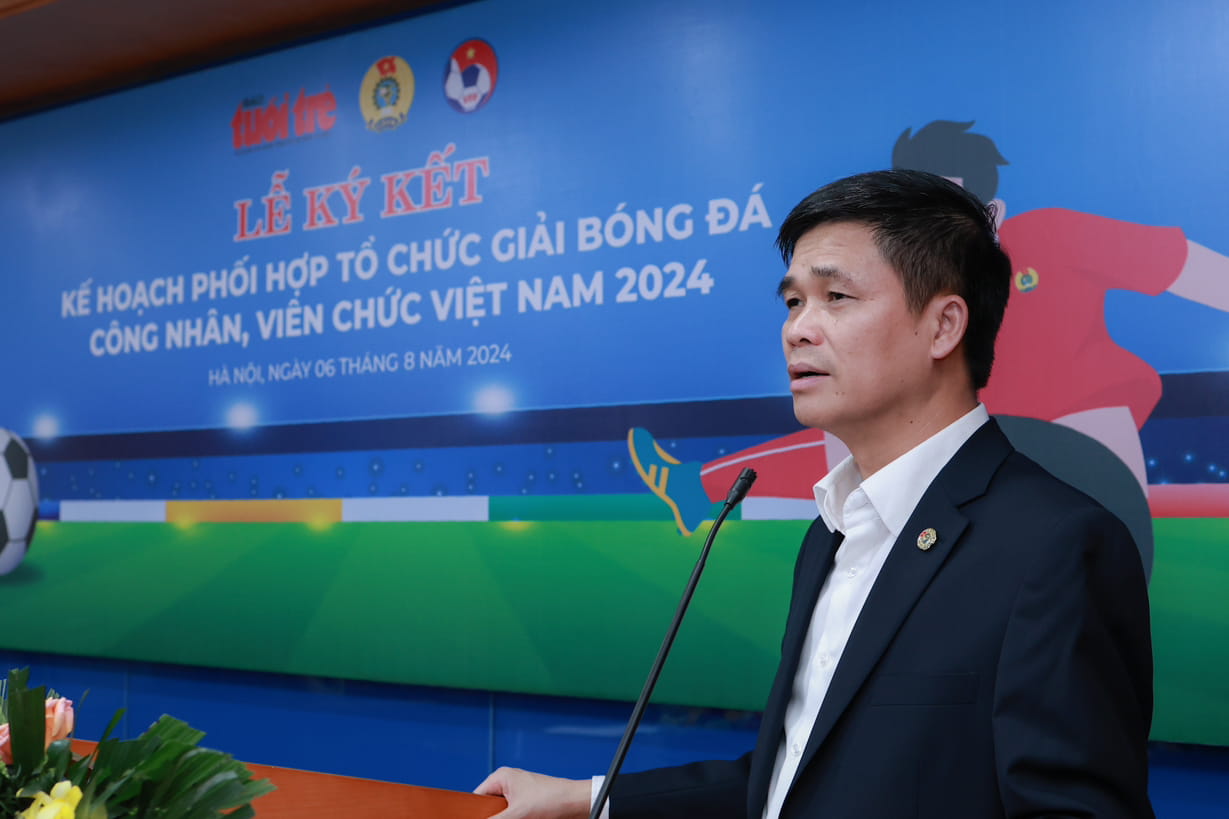 Vice Chairman of the Vietnam General Confederation of Labour Ngọ Duy Hiểu. Photo: Hải Nguyễn