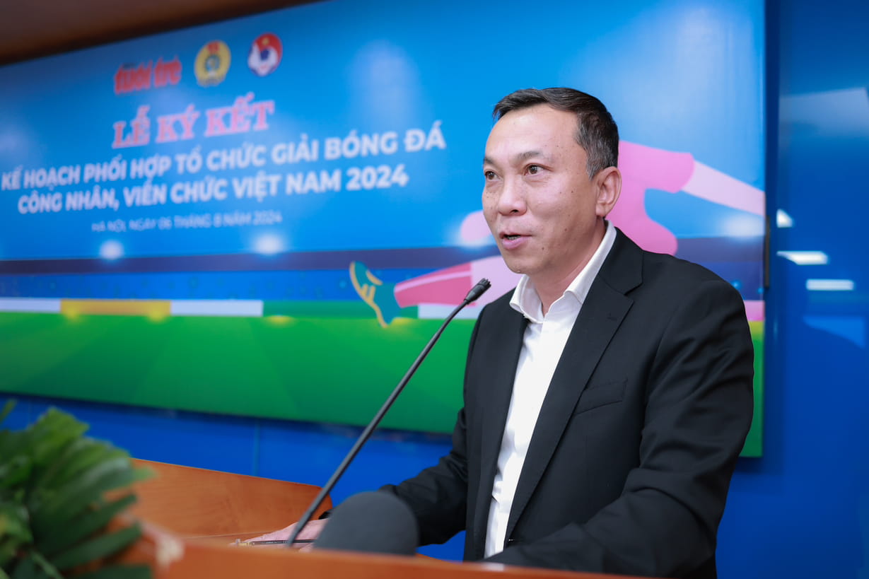 Mr. Trần Quốc Tuấn - Chairman of the Vietnam Football Federation. Photo: Hải Nguyễn