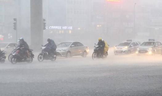 Dự báo thời tiết khu vực vùng núi Bắc Bộ có mưa to đến rất to thời điểm chiều tối 7.8. Ảnh: Tô Thế