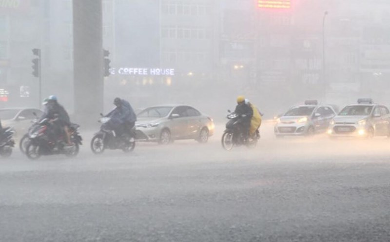 Dự báo thời tiết khu vực vùng núi Bắc Bộ có mưa to đến rất to thời điểm chiều tối 7.8. Ảnh: Tô Thế