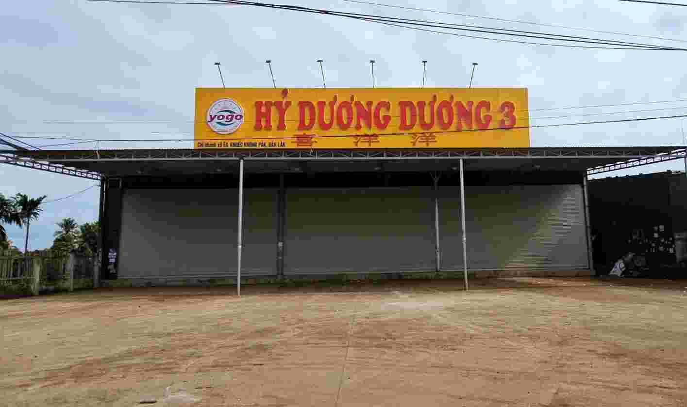 Một kho xưởng sầu riêng ở huyện Krông Pắk. Ảnh: Đăng Quang