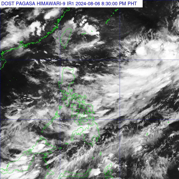 Current weather in the Philippines as seen from a satellite. Photo: PAGASA