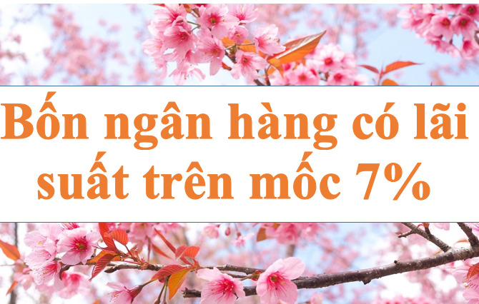 Bốn ngân hàng có lãi suất trên mốc 7%. Ảnh minh họa: Hà Vy