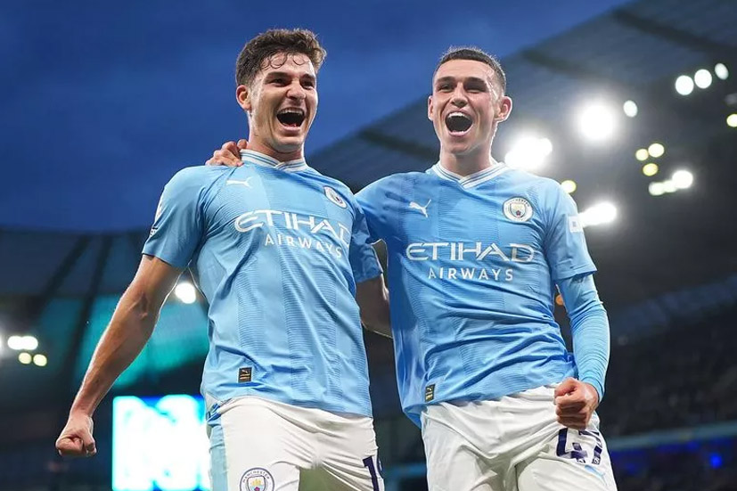 Phil Foden can replace Julian Alvarez's role. Image: Manchester City