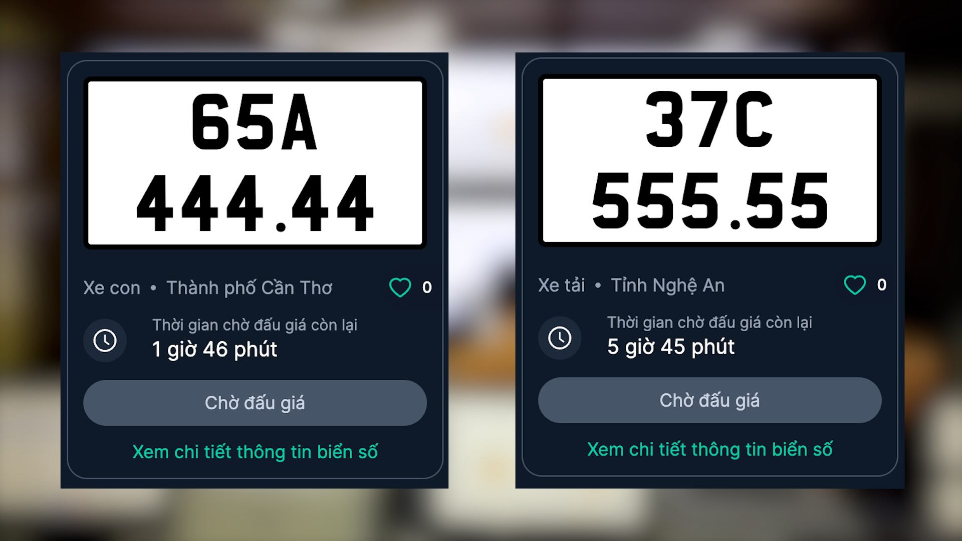 Hé lộ các biển số ngũ quý tiền tỉ trong phiên ngày 7.8