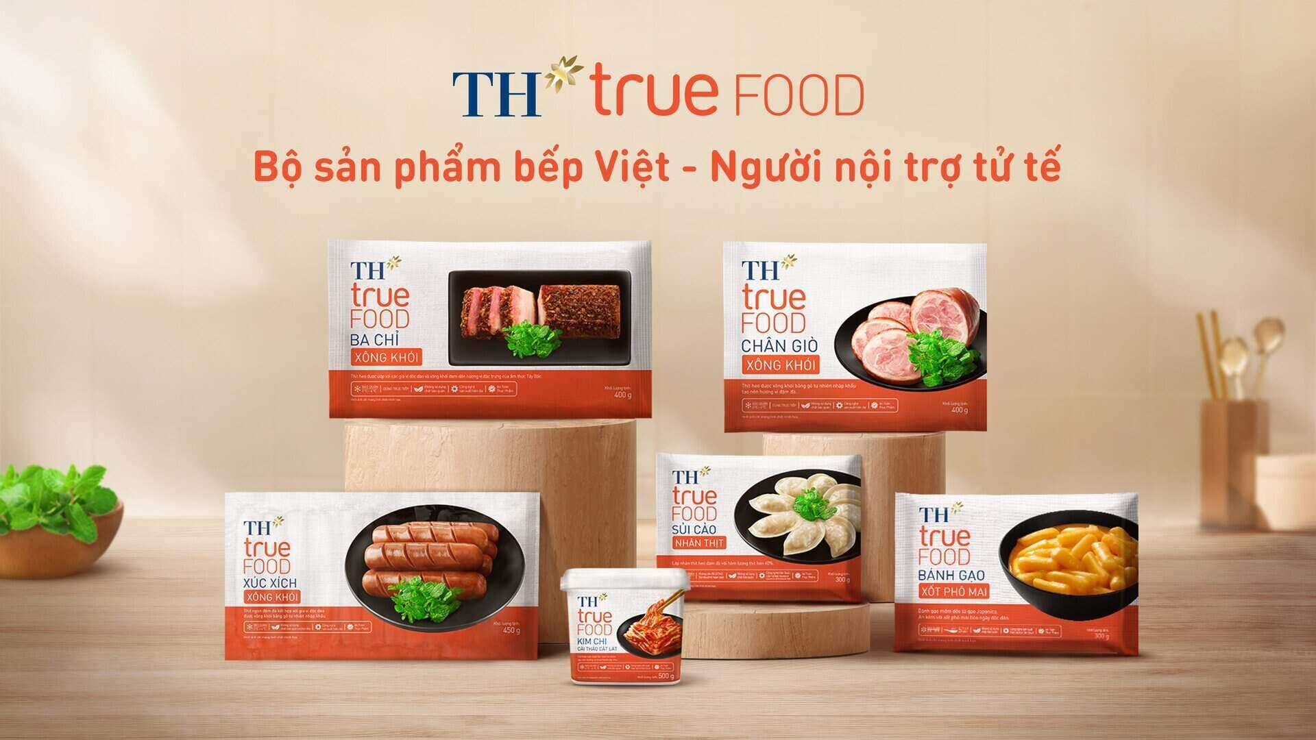 Mọi sản phẩm thực phẩm chế biến của TH đều sử dụng nguyên liệu tươi ngon, chế biến hiện đại, không chất bảo quản, đảm bảo tiêu chí “tốt cho sức khỏe”.