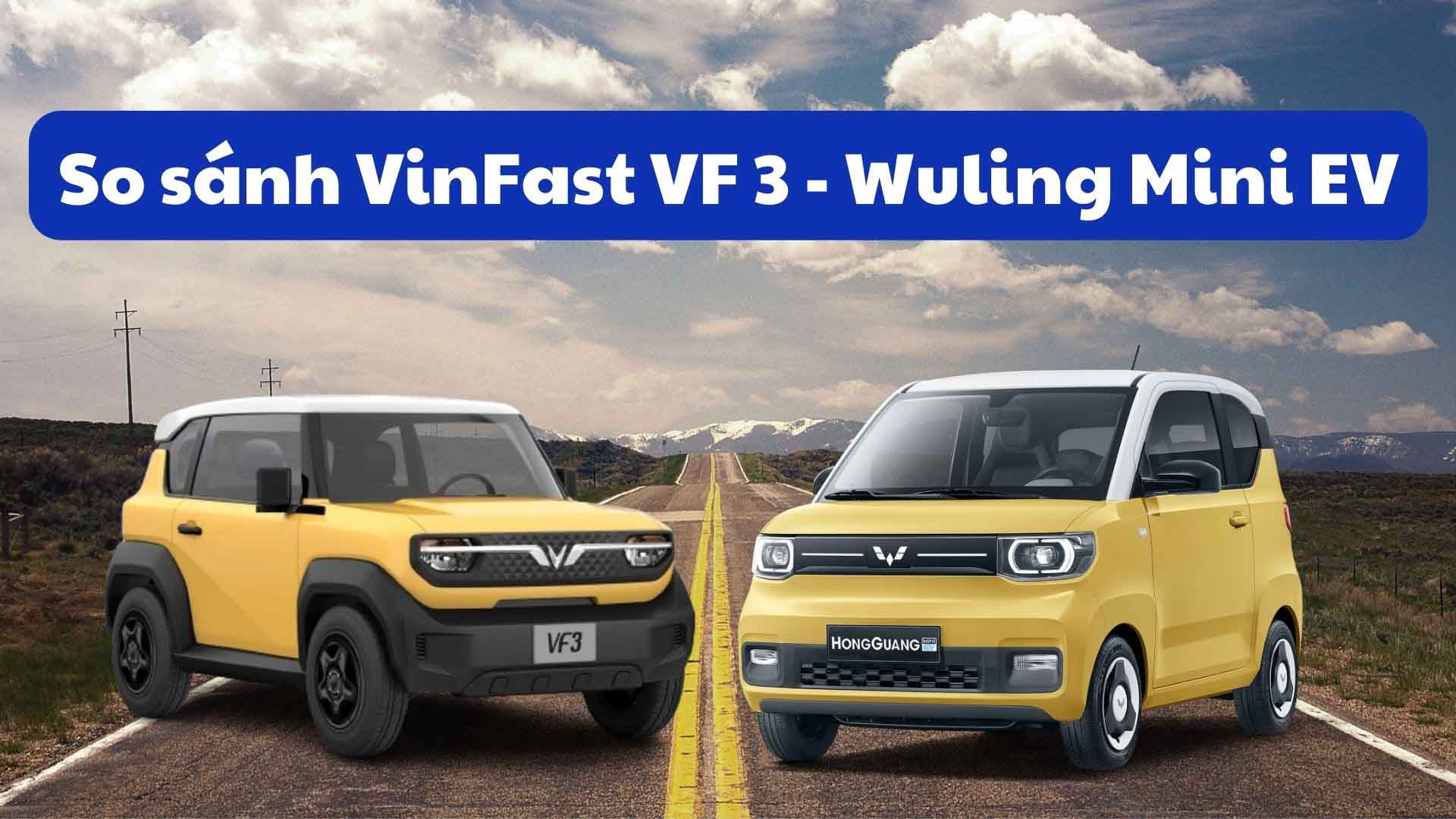 So sánh thông số VinFast VF 3 - Wuling Mini EV. Đồ hoạ: Đinh Đinh