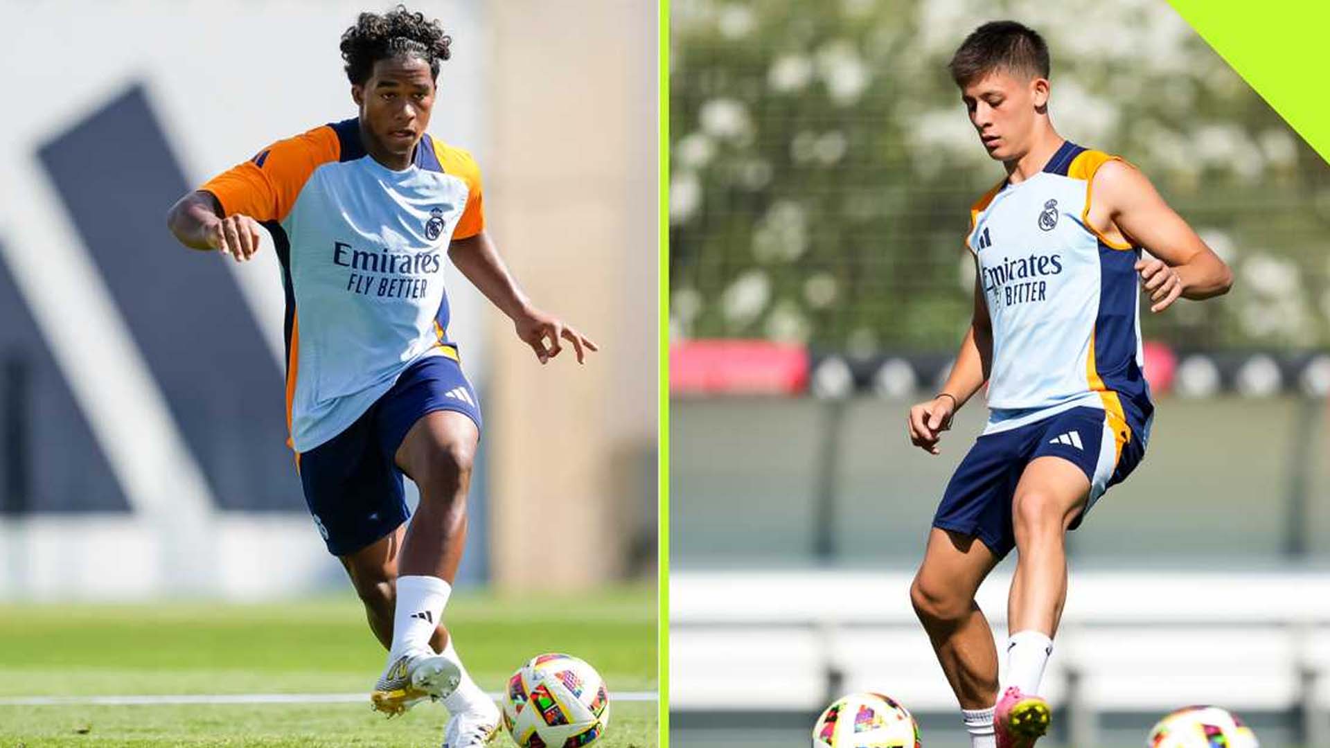 Endrick and Guler are both promising young talents of Los Blancos. Photo: Real Madrid CF