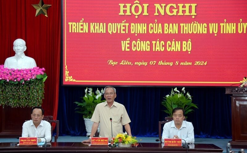 Bạc Liêu phân công, bổ nhiệm, luân chuyển nhiều cán bộ. Ảnh: Nhật Hồ