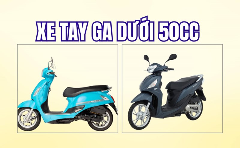 Xe tay ga dưới 50cc đáng mua cho sinh viên tham khảo.