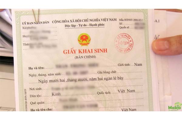 Đăng ký khai sinh. Ảnh minh họa: Minh Hương