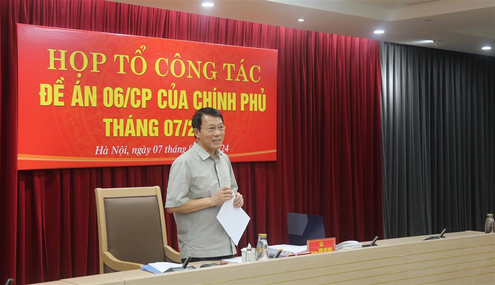 Bộ trưởng Lương Tam Quang phát biểu kết luận cuộc họp. Ảnh: Cổng TTĐT Bộ Công an