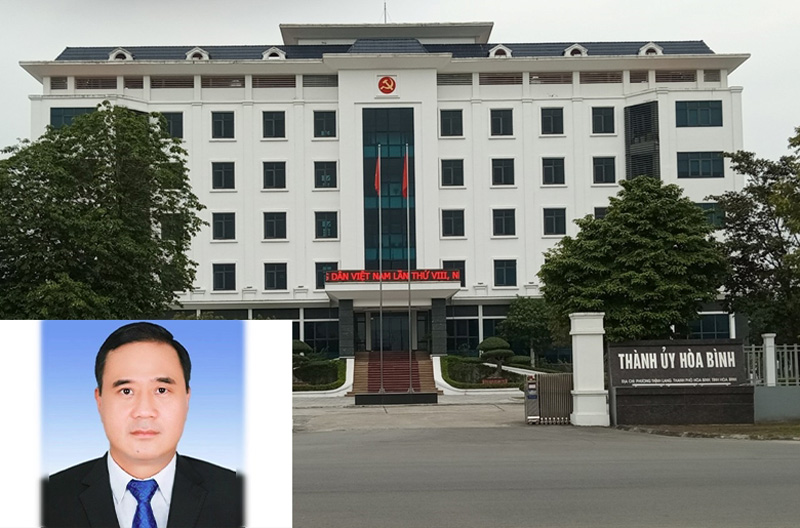 Nguyên Bí thư Thành ủy Hòa Bình bị bắt. Ảnh: Tân Văn.