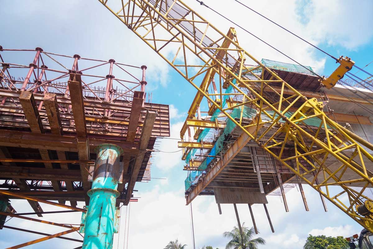 Dự án đầu tư xây dựng cầu Lại Xuân nối Hải Phòng - Quảng Ninh. Ảnh: Đàm Thanh