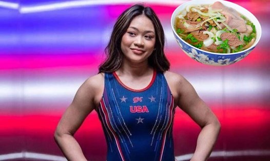 Nhà vô địch Olympic chia sẻ thèm ăn phở sau khi hoàn thành việc thi đấu. Ảnh: Sunisa Lee