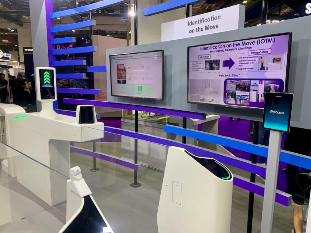Changi Airport in Singapore has implemented facial recognition and iris scanning to verify the identities of passengers, allowing them to enter the country without a passport. Photo: Biometric Update