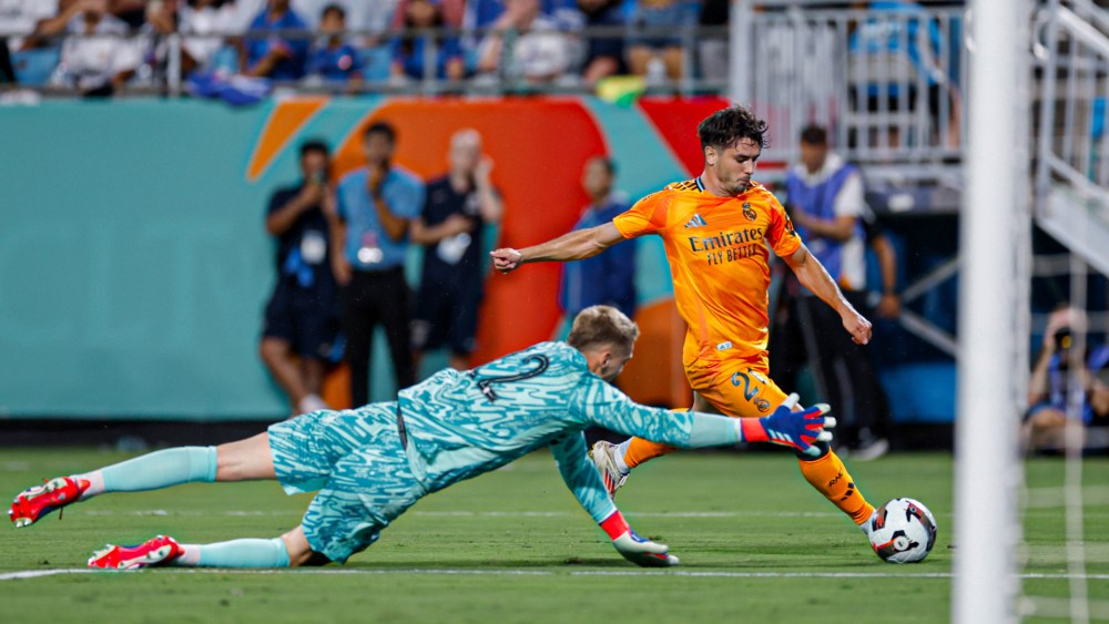 Brahim Diaz là người chơi nổi bật nhất bên phía Los Blancos. Ảnh: Real Madrid CF