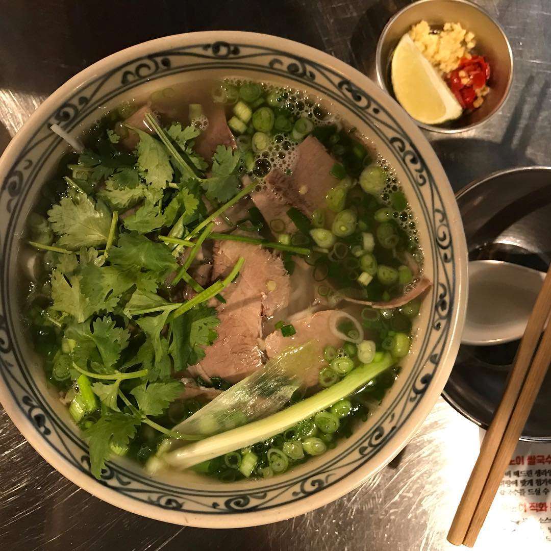 Beef pho at Đẹp trai restaurant cooked by a Vietnamese chef. Photo: Đẹp trai