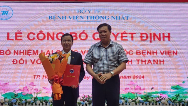 PGS.TS.BS Lê Đình Thanh được tái bổ nhiệm Giám đốc Bệnh viện Thống nhất (TPHCM). Ảnh: Nguyễn Ly
