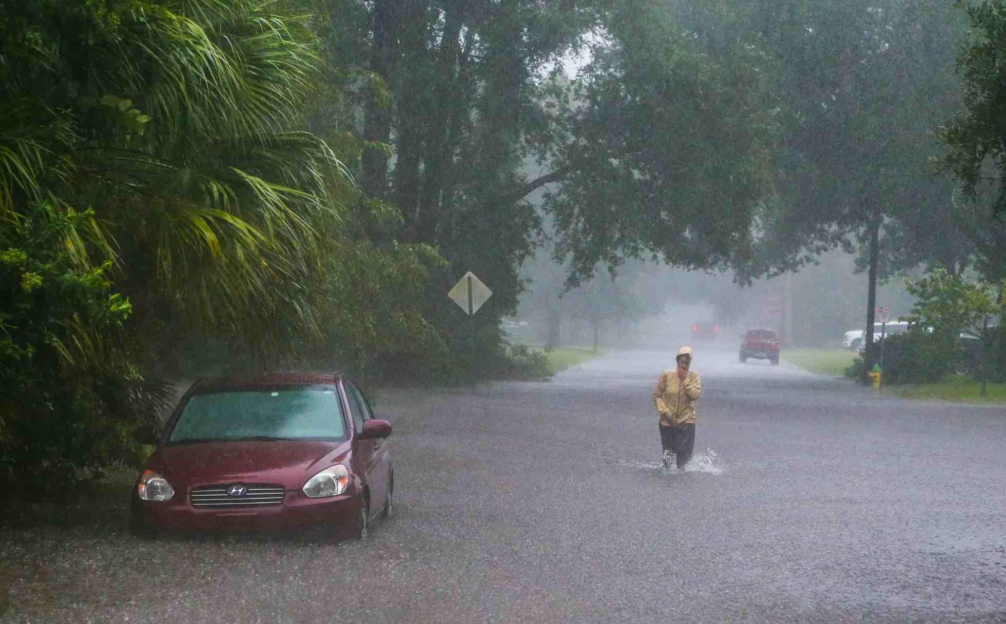 Severe flooding caused by storm Debby. Photo: USA TODAY Network