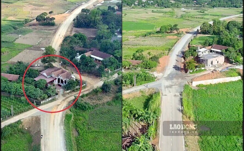 Diện mạo mới ở vị trí có ngôi nhà từng là điễm nghẽn cuối cùng trên tuyến đường dự án 164 tỉ đồng ở Phú Thọ.