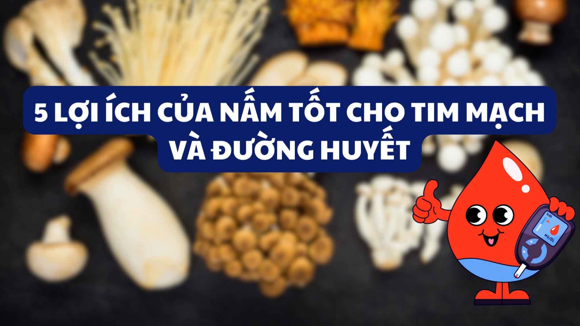 5 lợi ích của nấm tốt cho tim mạch và đường huyết