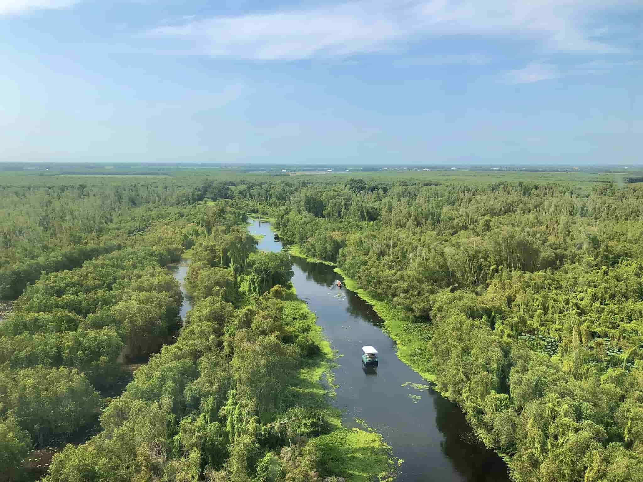 The village is situated within a vast mangrove forest. Photo: Tan Lap Floating Village