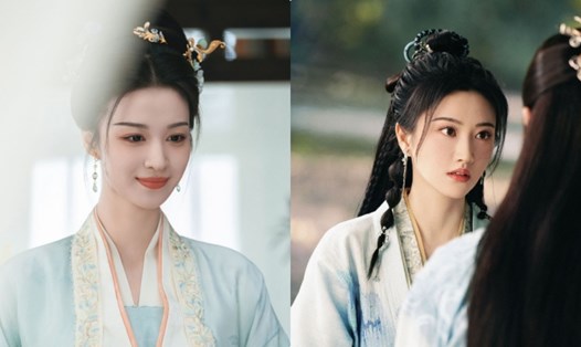 Cảnh Điềm và Vương Sở Nhiên cạnh tranh. Ảnh: VieON