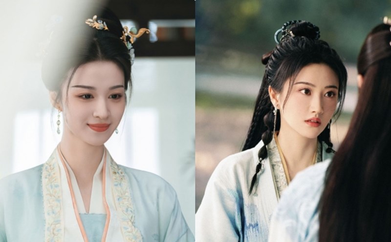 Cảnh Điềm và Vương Sở Nhiên cạnh tranh. Ảnh: VieON