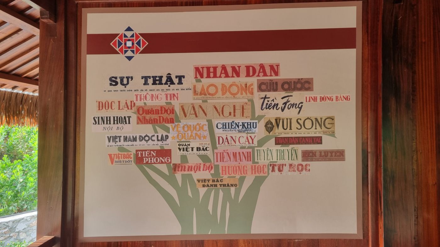 Măng sét gathering of newspapers operating during the resistance against the French (1946-1954) in the capital of resistance. Photo: Lam Thanh