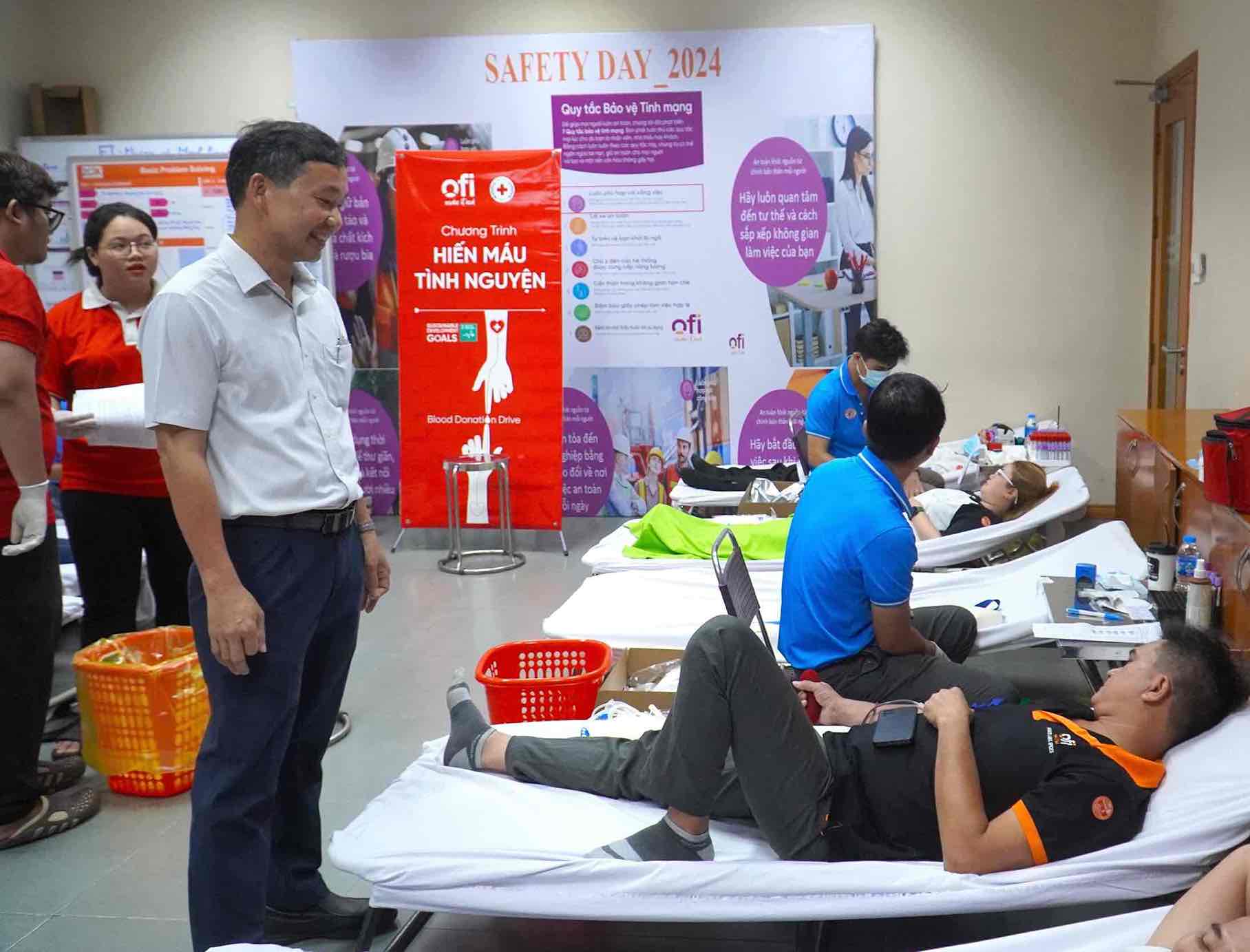 Many employees have participated in voluntary blood donation. Photo: HAC