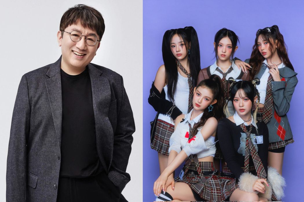 Chủ tịch Bang Si Hyuk từng phớt lờ khi được NewJeans chào hỏi trong thang máy công ty. Ảnh: Naver