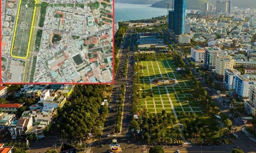 Khu vực Quảng trường Quy Nhơn (TP Quy Nhơn, Bình Định), nơi đang được thi ý tưởng thiết kế. Ảnh: Dũng Nhân