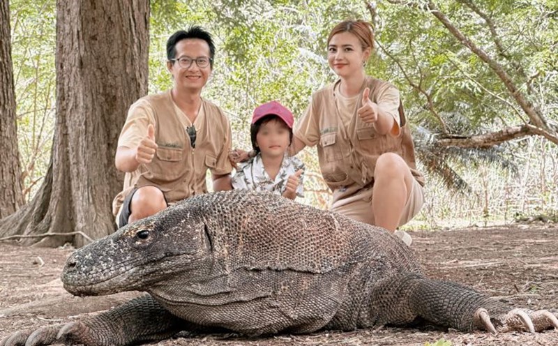 Trên đảo Komodo có hơn 2.000 cá thể rồng sinh sống. Ảnh: Nhân vật cung cấp