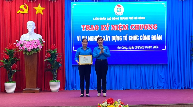 Mrs. Võ Thị Mỹ - Head of the Propaganda Department - Women's Union of the LĐLĐ province of Tiền Giang