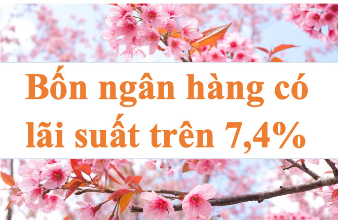 Bốn ngân hàng có lãi suất cao nhất trên 7,4%. Ảnh minh họa: Hà Vy