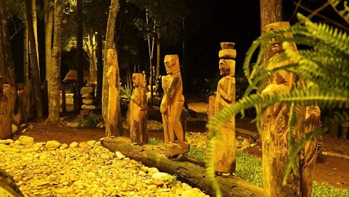 Một góc Vườn Nghệ thuật Măng Đen. Ảnh: Huyện Kon Plông 