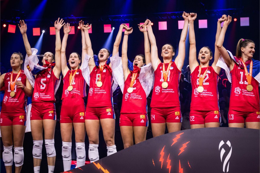 Tuyển nữ Serbia là đương kim vô địch thế giới. Ảnh: Volleyball World