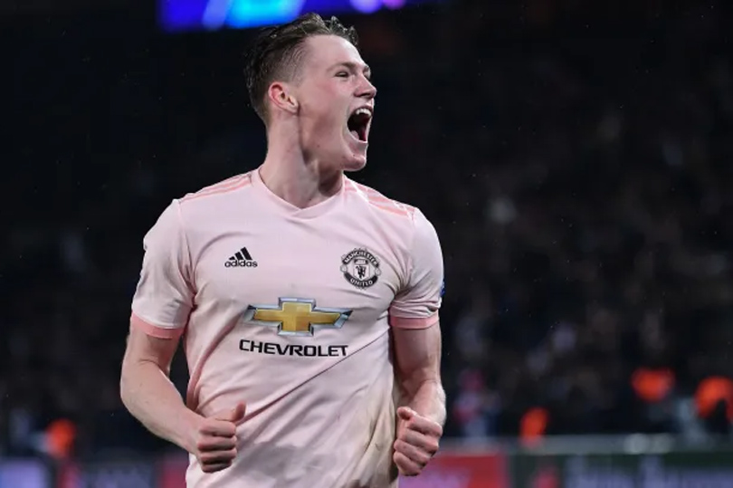 Scott McTominay had a match of his life with Man United against PSG in the second leg of the 2018-2019 UEFA Champions League. Photo: AFP