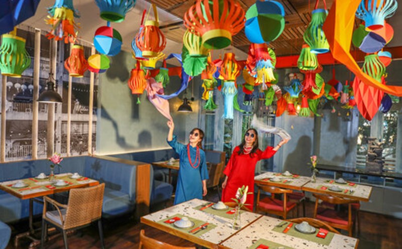 Một không gian đậm sắc màu phương Nam giúp du khách có sự trải nghiệm mới mẻ tại Hà Nội. Ảnh: L. A