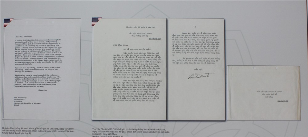 Uncle Ho's letter to US President Nixon 8 days before his passing is kept by the US National Archives. Photo: T.Vuong