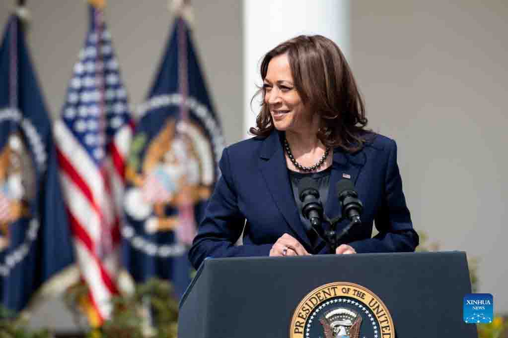Phó Tổng thống Mỹ Kamala Harris. Ảnh: Xinhua