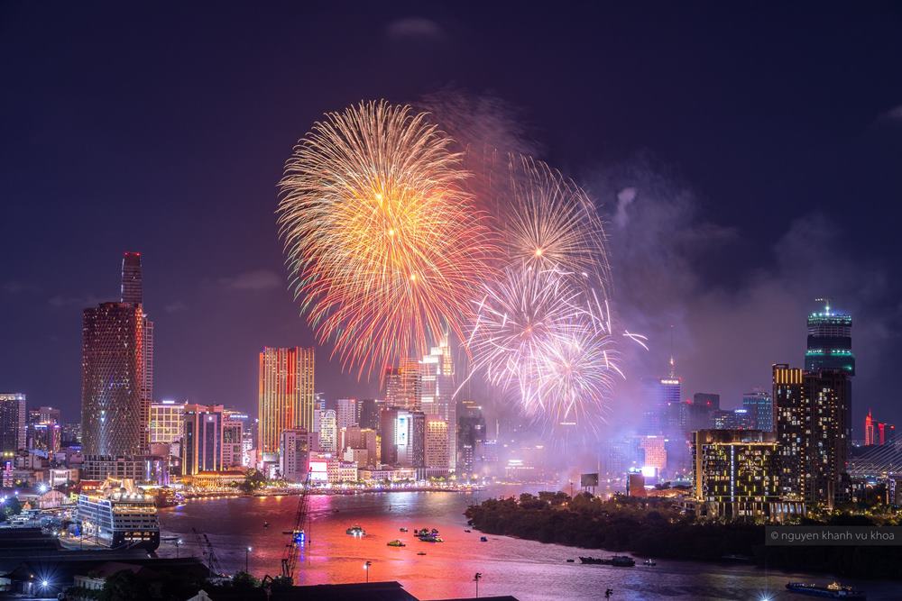 Ho Chi Minh City organizes fireworks displays at 2 locations on September 2nd. Photo: Nguyen Khanh Vu Khoa