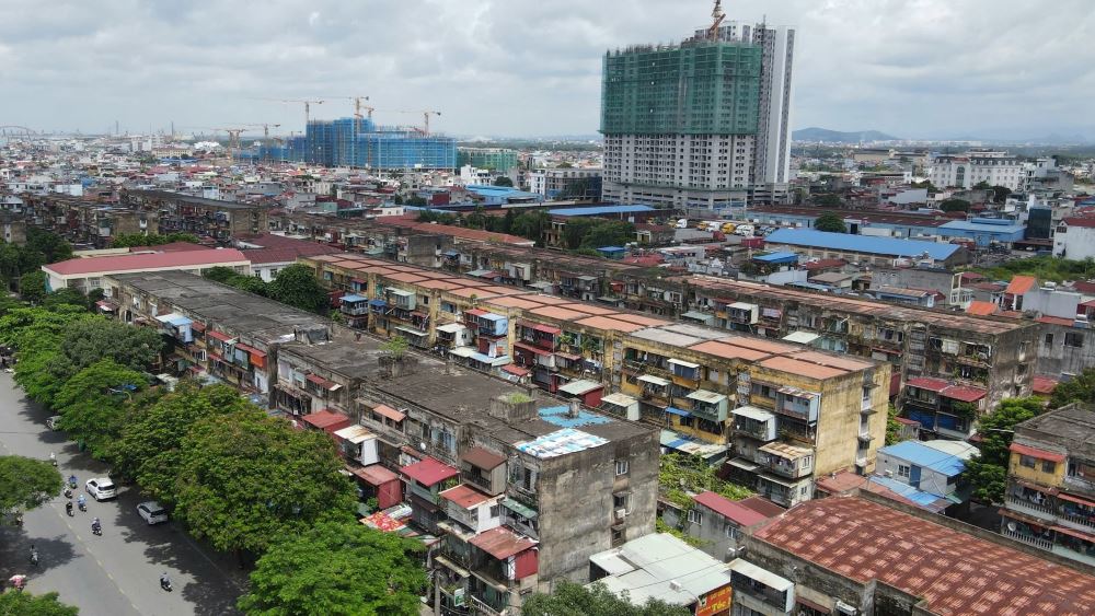 16 tòa chung cư cũ sẽ được phá bỏ cho dự án gần 600 tỉ đồng ở Hải Phòng. Ảnh: Mai Dung