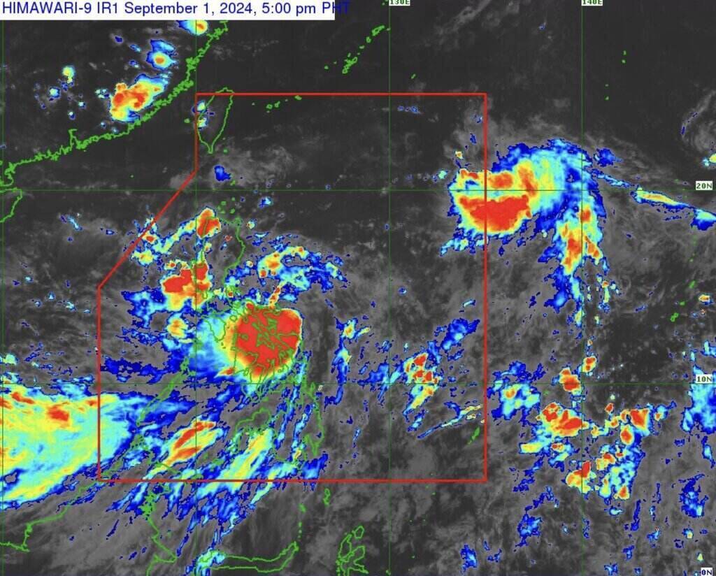 A tropical depression near the East Sea is likely to strengthen into a storm. Photo: PAGASA