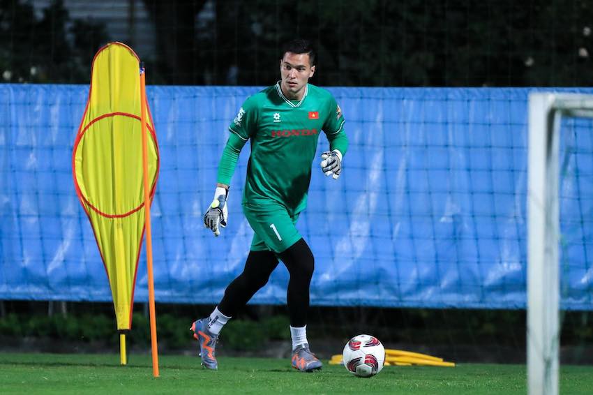 Goalkeeper Filip Nguyen may play in the match against Thailand. Photo: Minh Dan