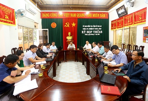 Quang cảnh Kỳ họp thứ 48, Ủy ban Kiểm tra Tỉnh ủy Gia Lai.
