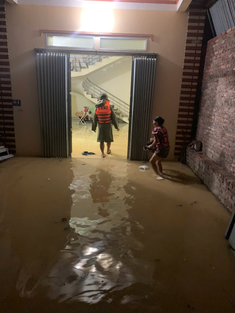 Water flooded into a household. Photo: NVCC